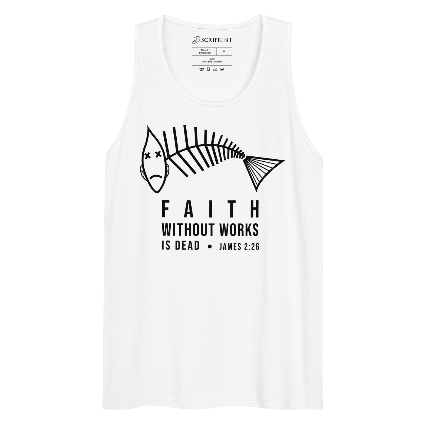 Faith Without Works Men’s Premium Tank Top