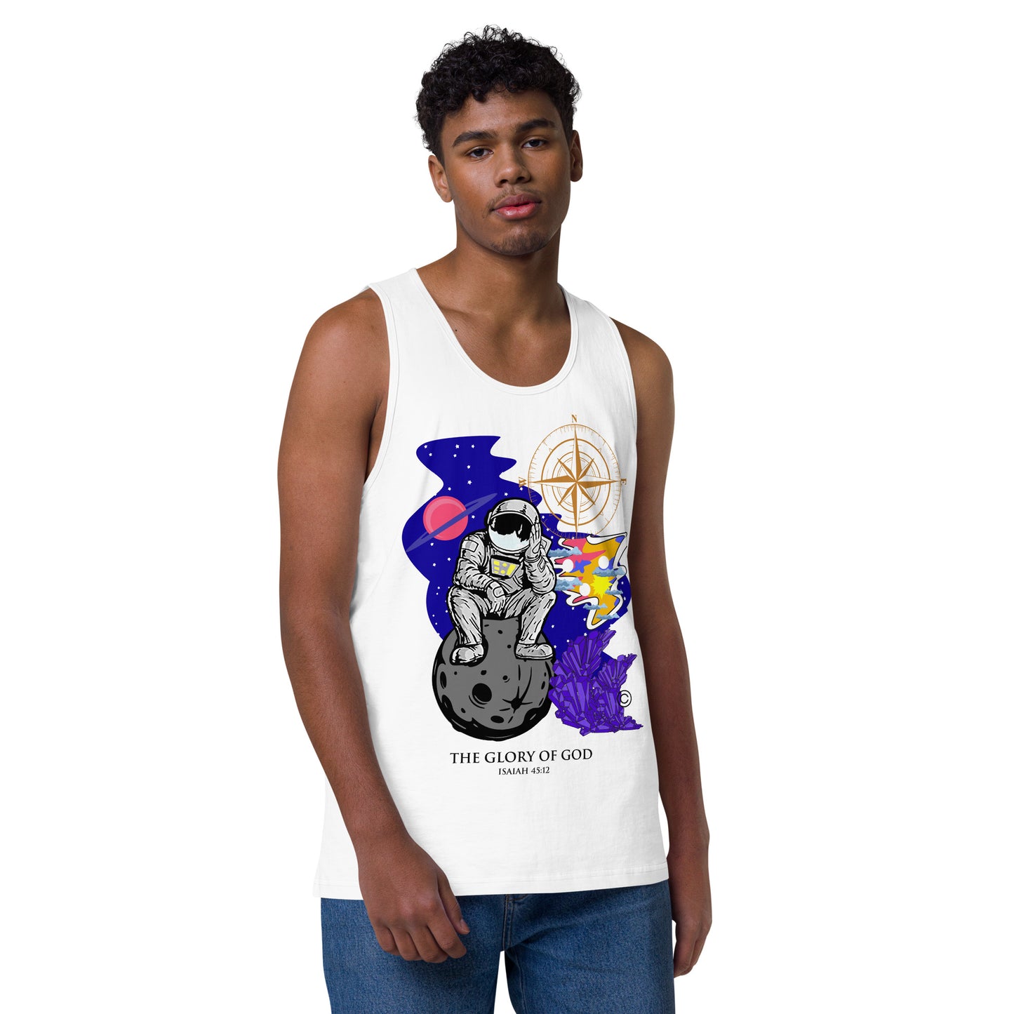 The Glory of God Men’s Premium Tank Top