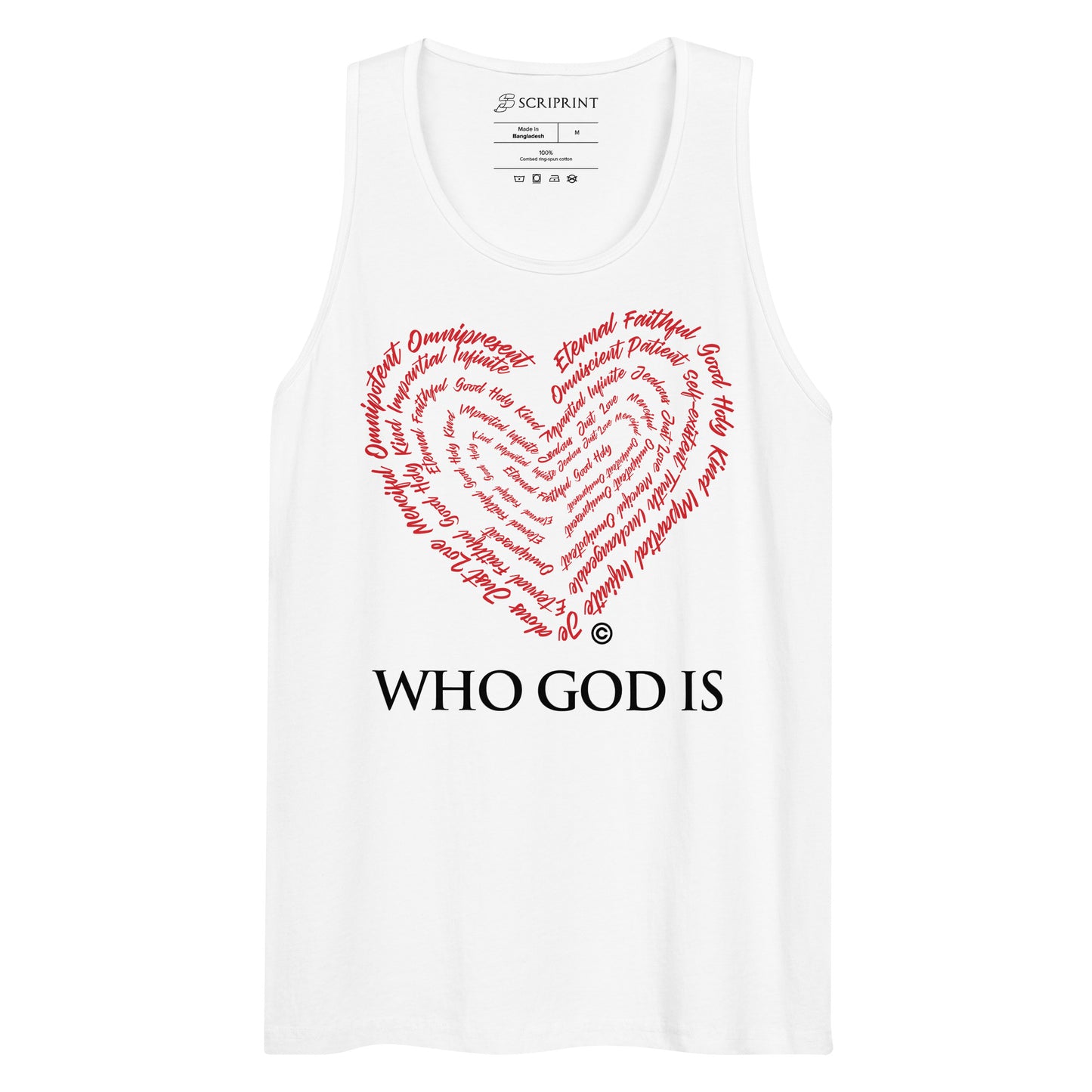 Who God Is Men’s Premium Tank Top