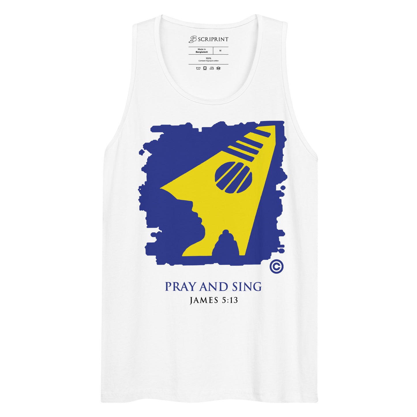 Pray and Sing Men’s Premium Tank Top