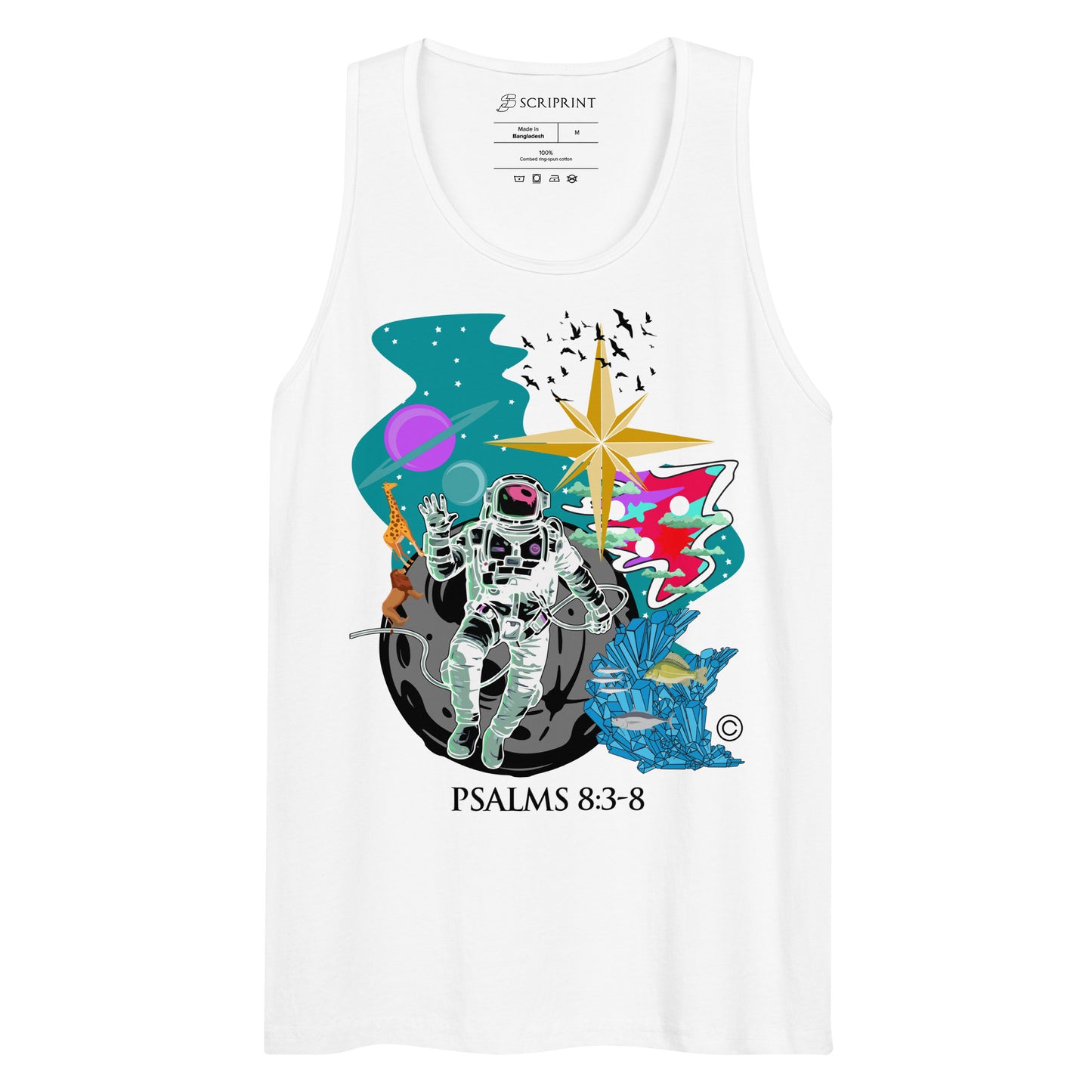 Psalm 8:3-8 Men’s Premium Tank Top