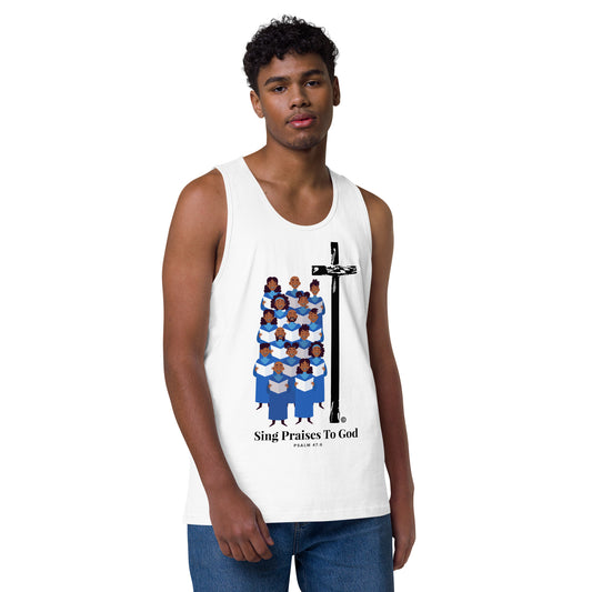 Sing Praises to God Men’s Premium Tank Top