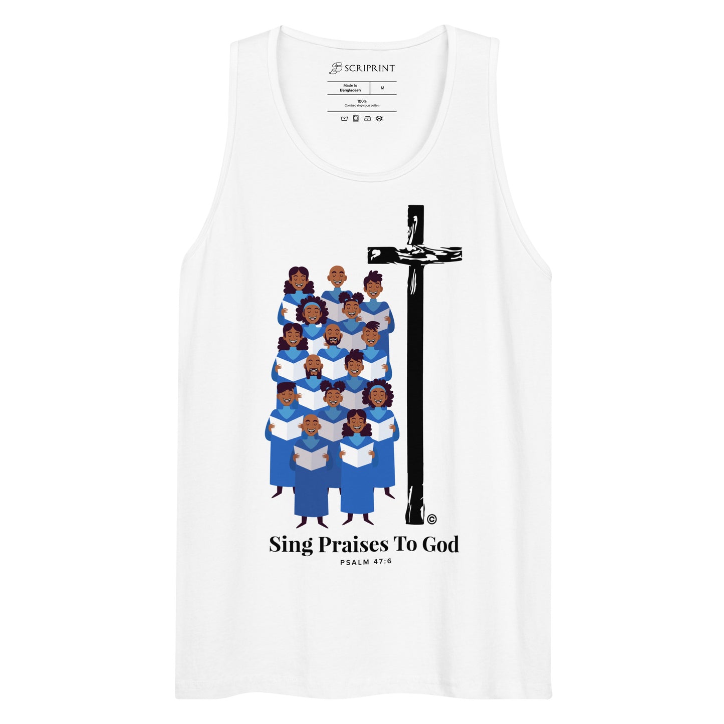 Sing Praises to God Men’s Premium Tank Top