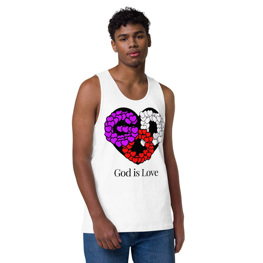 God is Love Men’s Premium Tank Top