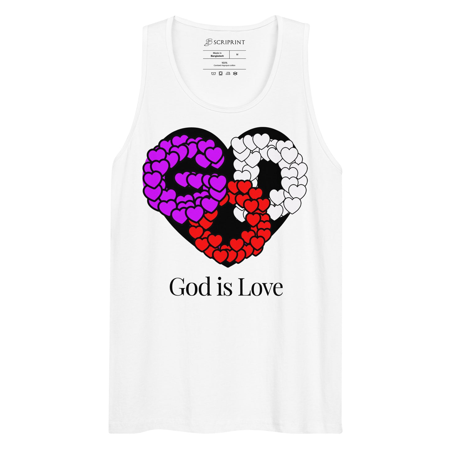 God is Love Men’s Premium Tank Top