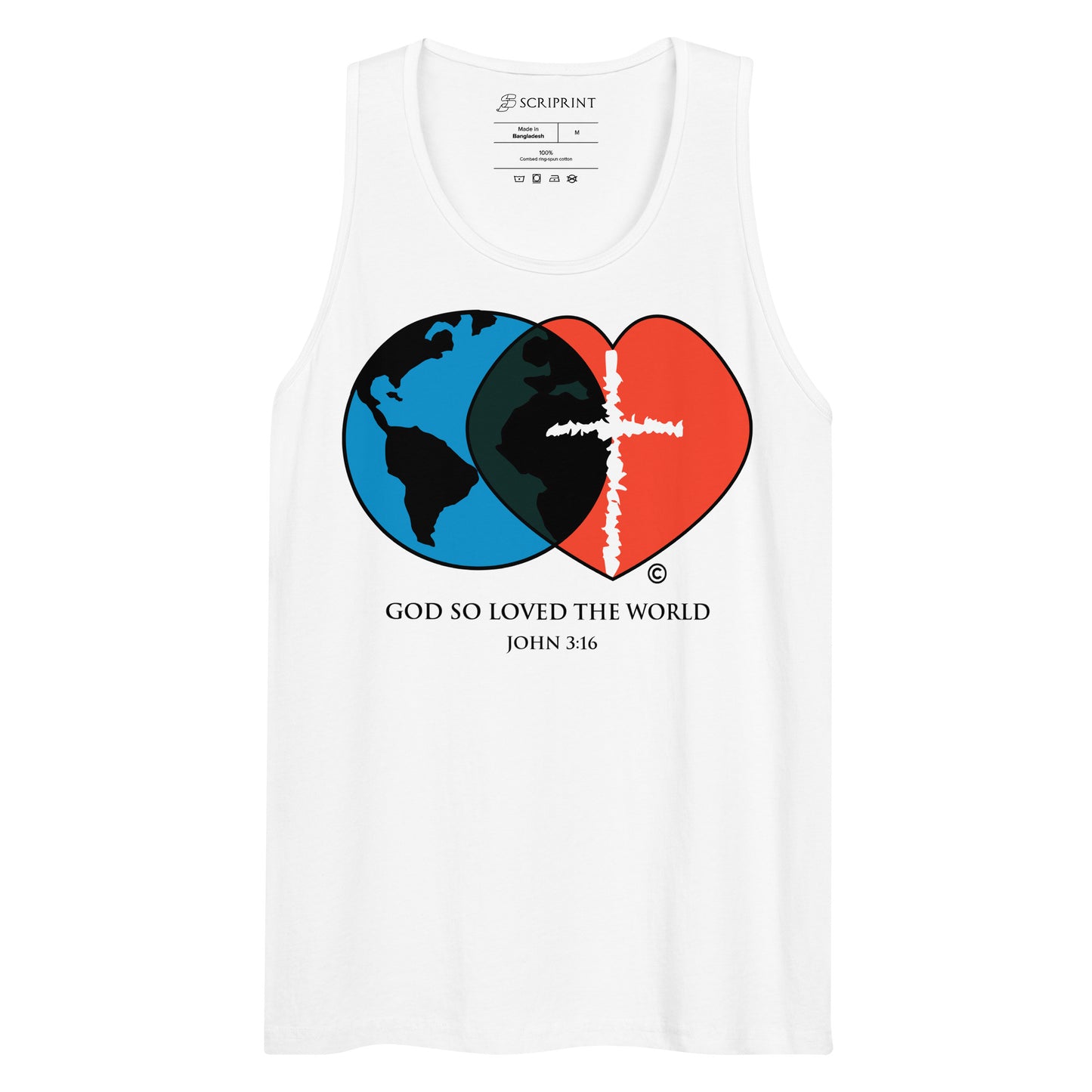 John 3:16 Men’s Premium Tank Top