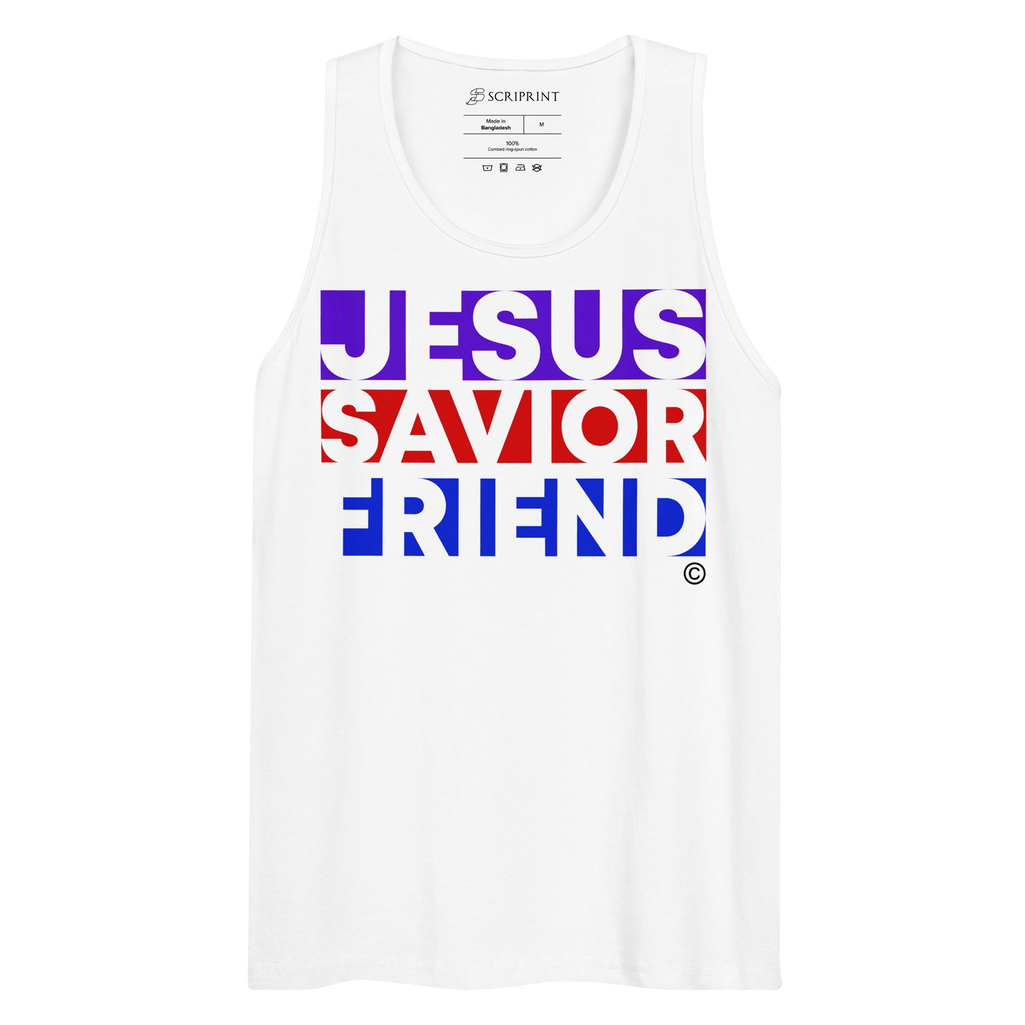 Jesus Savior Friend Men’s Premium Tank Top