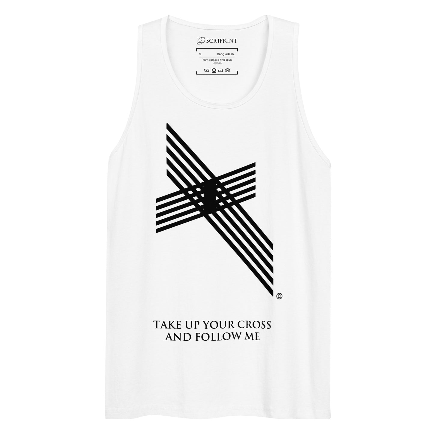 Take Up Your Cross Men’s Premium Tank Top