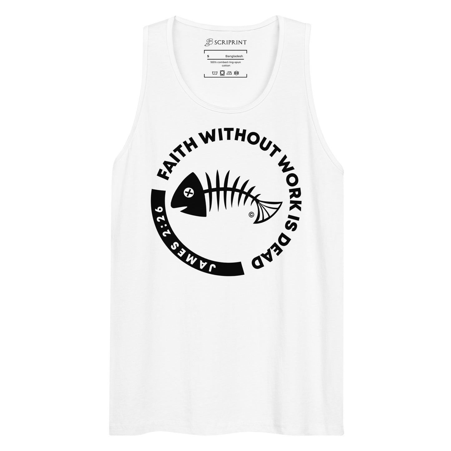 Faith Without Work Men’s Premium Tank Top