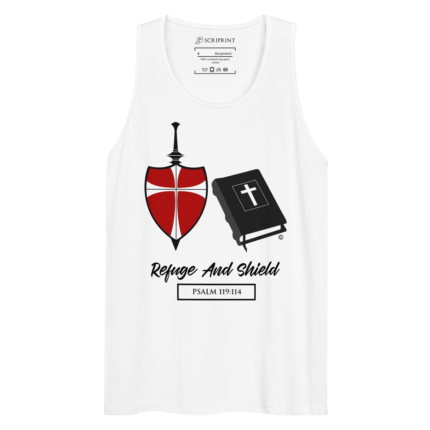Refuge and Shield Men’s Premium Tank Top