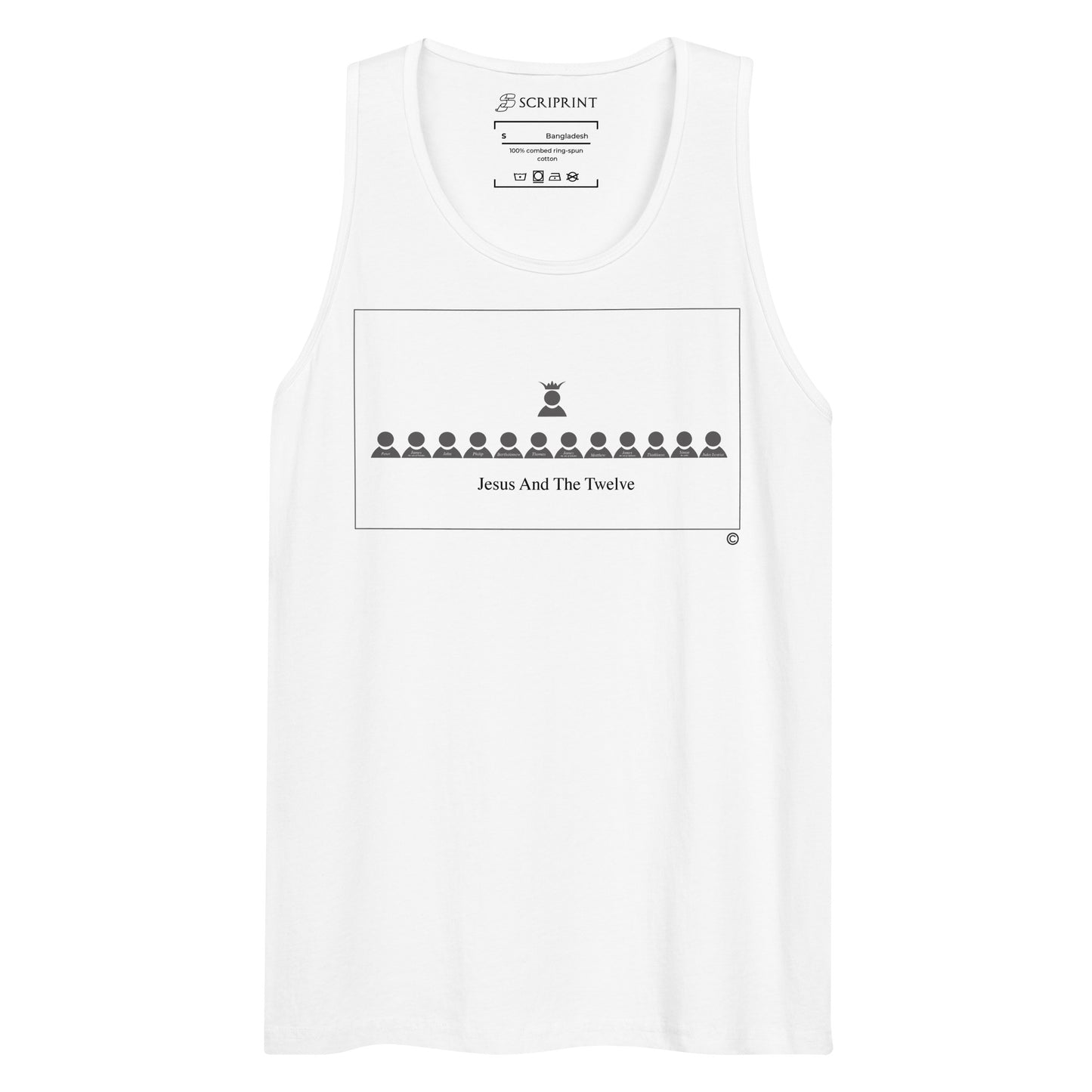 Jesus and the Twelve Men’s Premium Tank Top