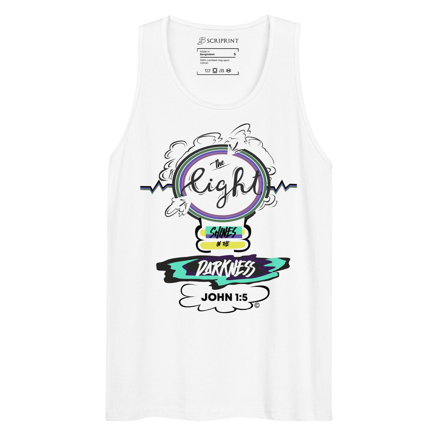 Light in the Darkness Men’s Premium Tank Top