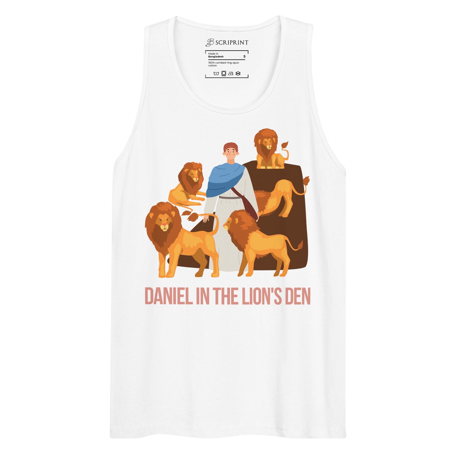 Daniel in the Lion's Den Men’s Premium Tank Top