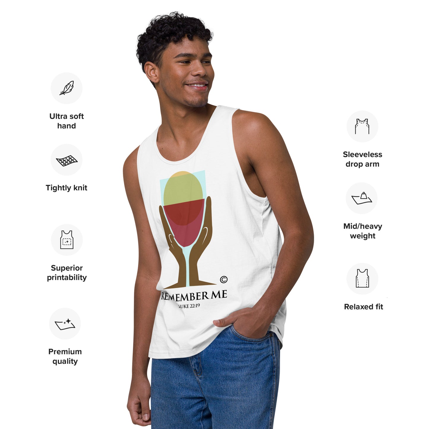 Remember Me Men’s Premium Tank Top