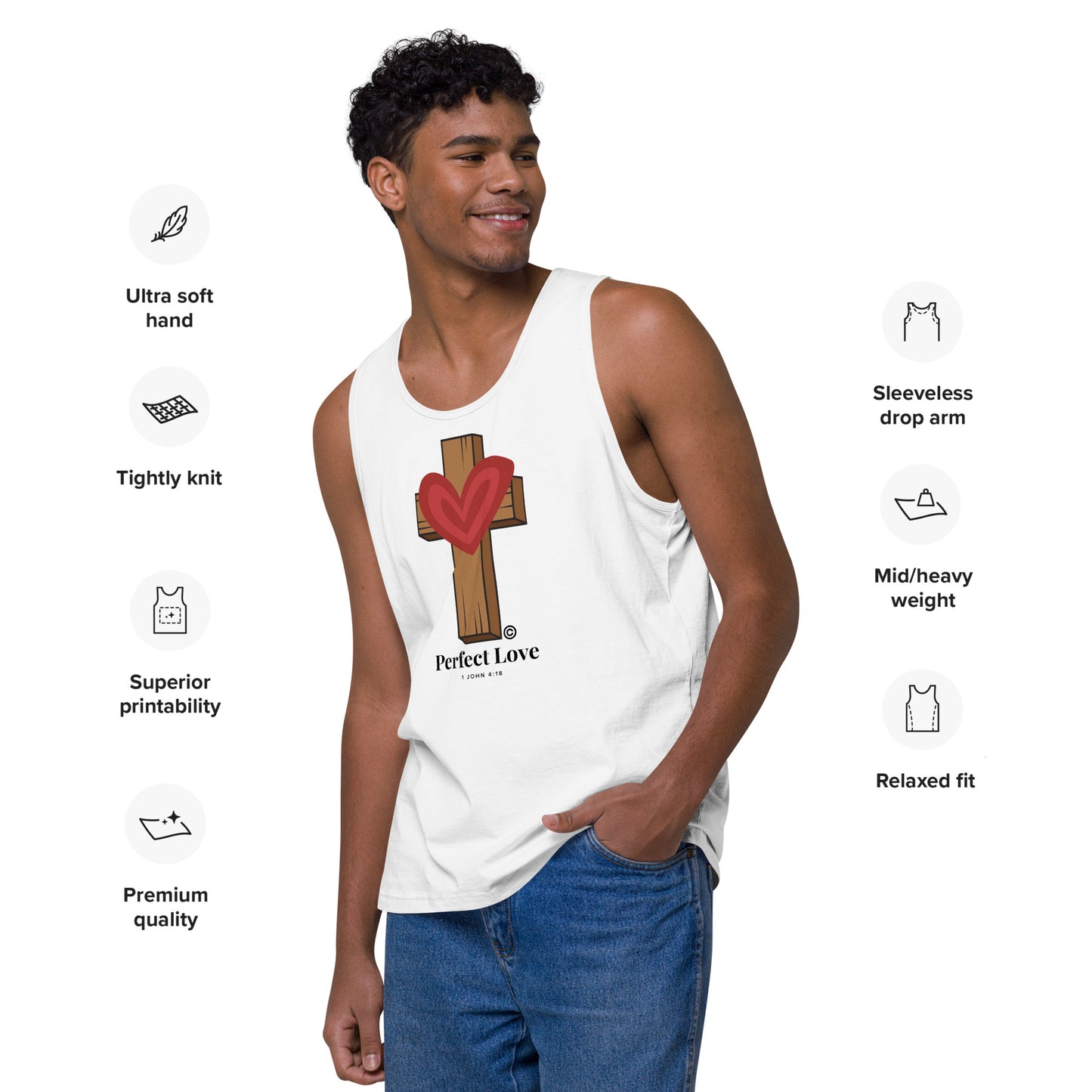 Perfect Love Men’s Premium Tank Top