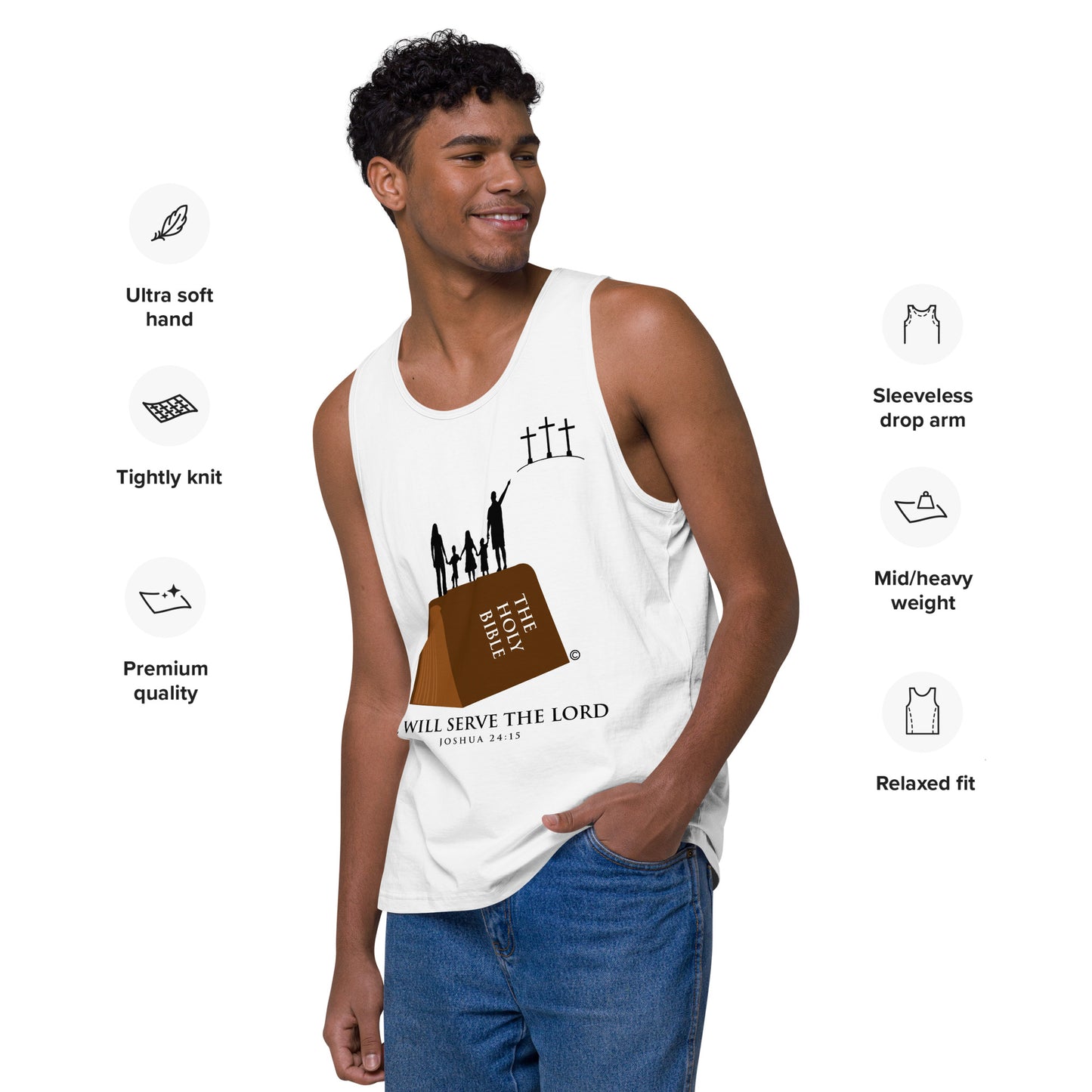 Serve the Lord Men’s Premium Tank Top