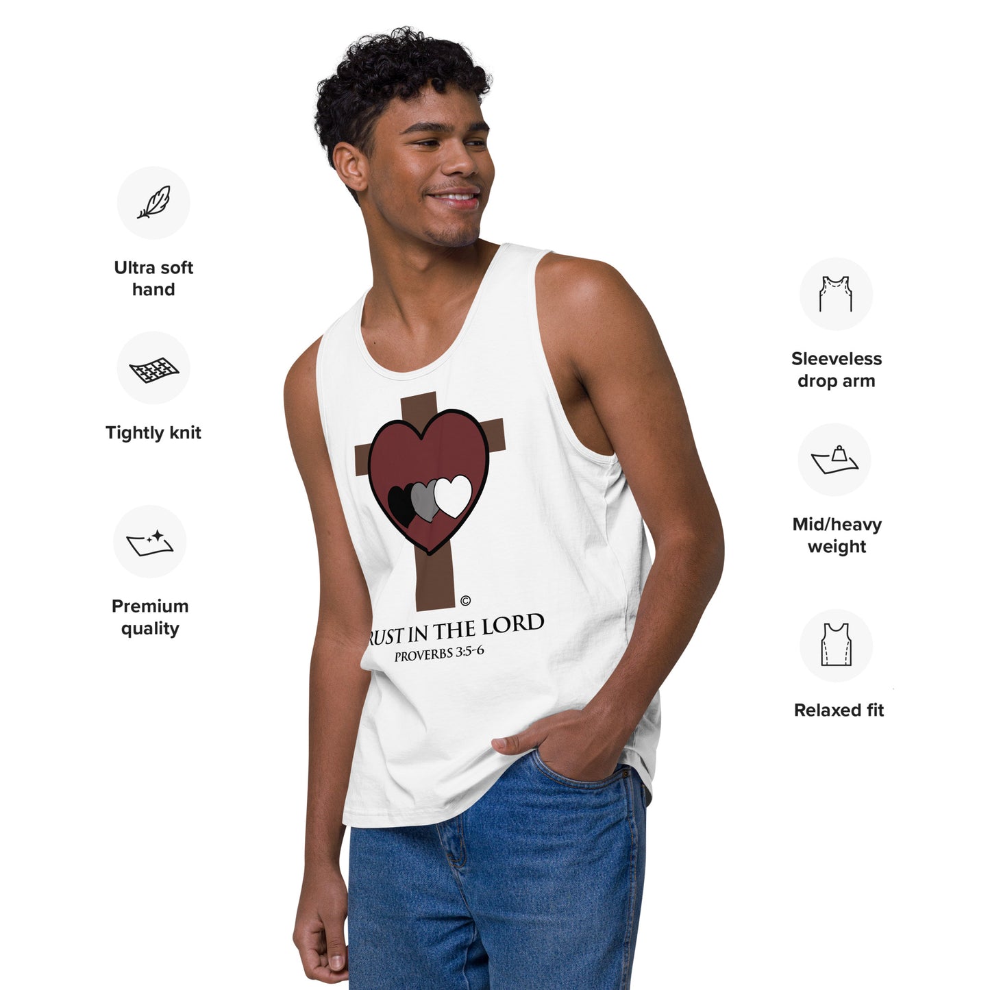 Trust in the Lord Men’s Premium Tank Top