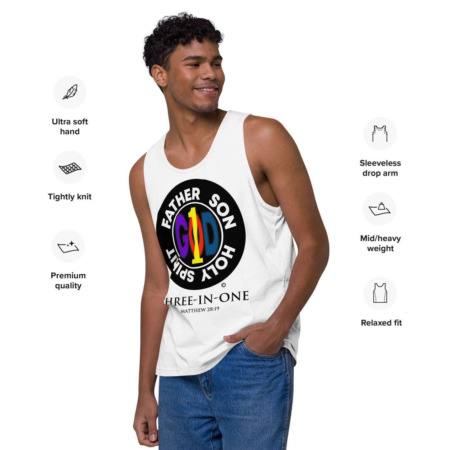 Three in One Men’s Premium Tank Top