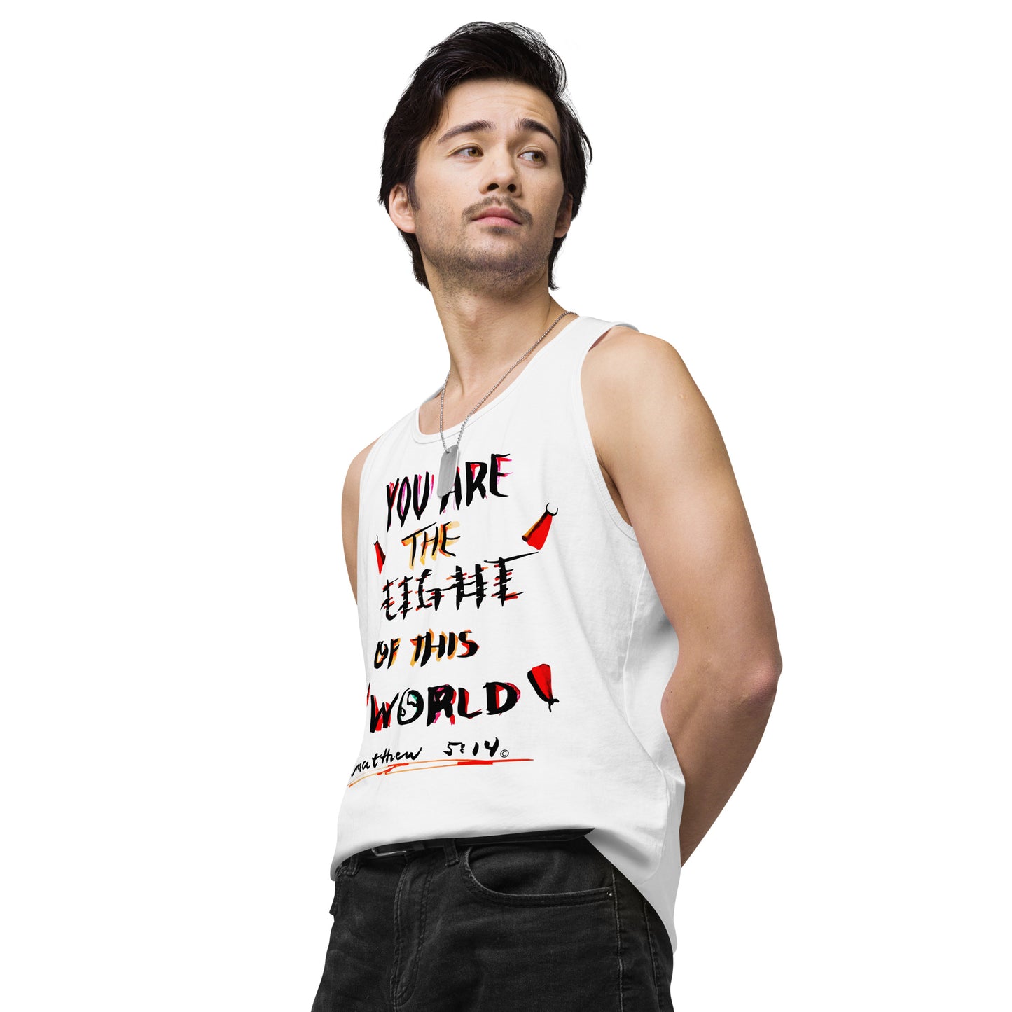 Light of This World Men’s Premium Tank Top