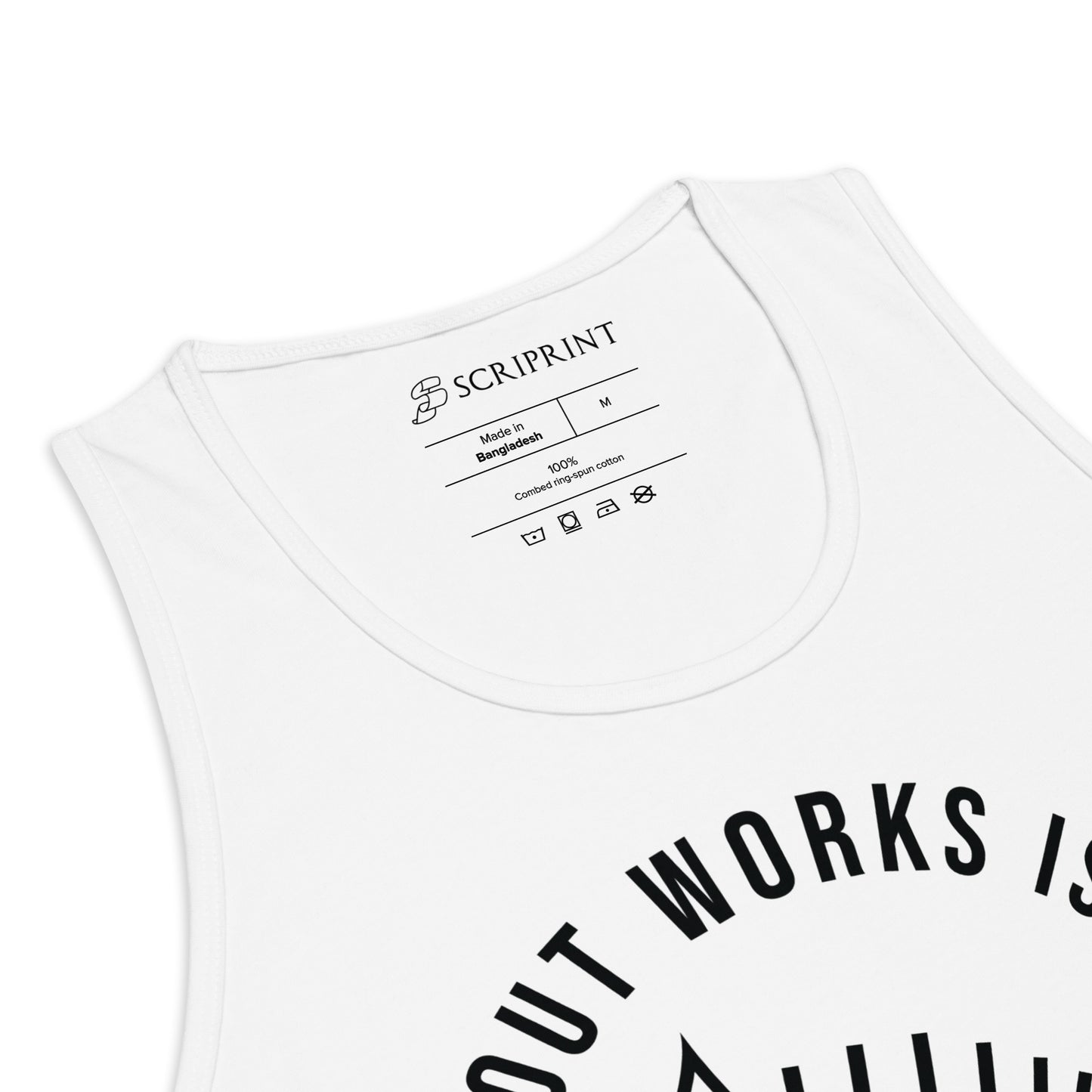 Faith Without Works Round Men’s Premium Tank Top