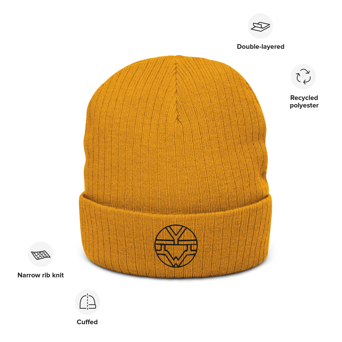 I Am Ribbed Knit Beanie