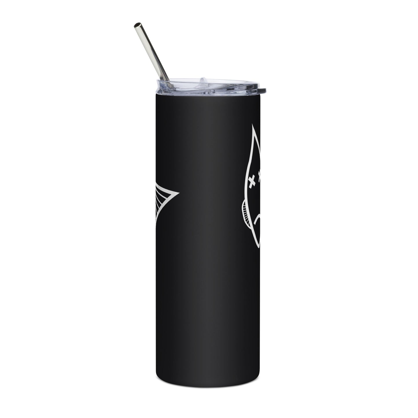Faith Without Works Black Stainless Steel Tumbler