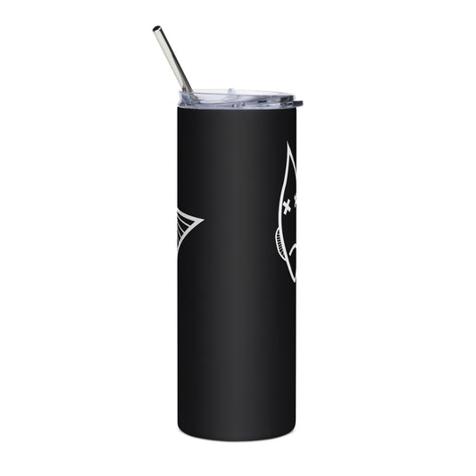 Faith Without Works Black Stainless Steel Tumbler
