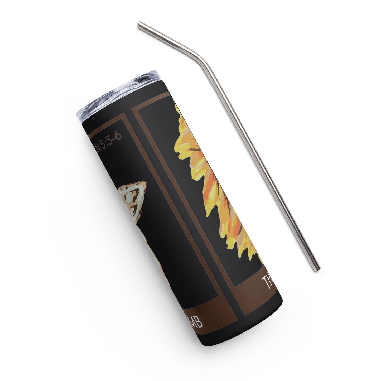 The Lion and the Lamb Stainless Steel Tumbler