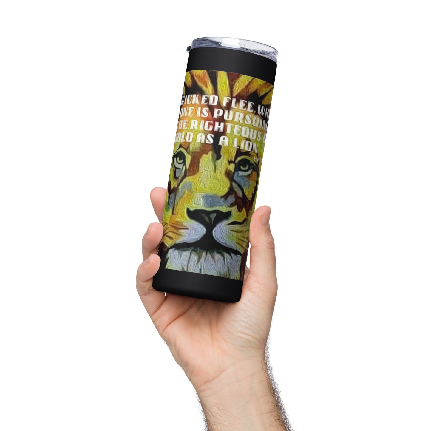 Bold as a Lion Stainless Steel Tumbler