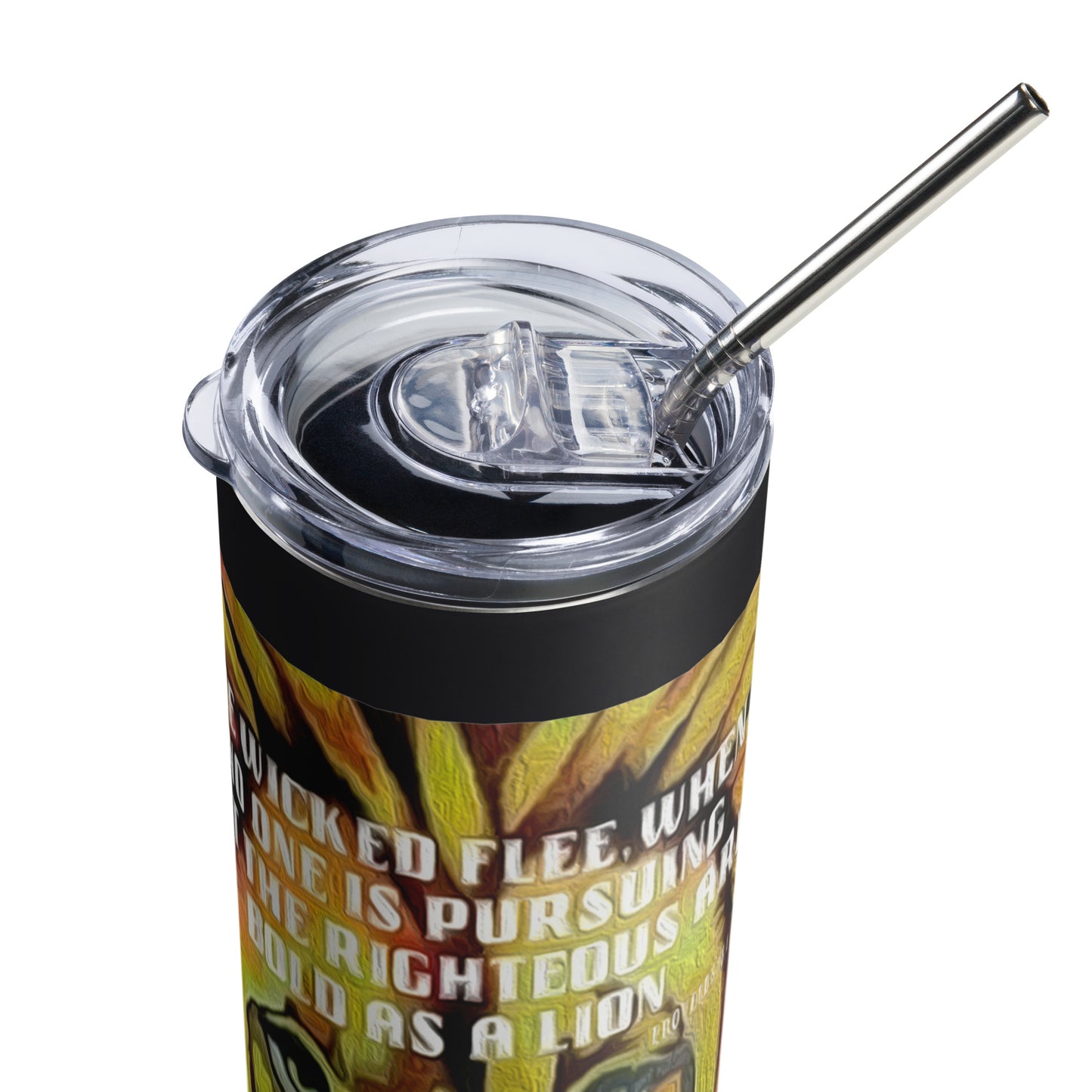 Bold as a Lion Stainless Steel Tumbler