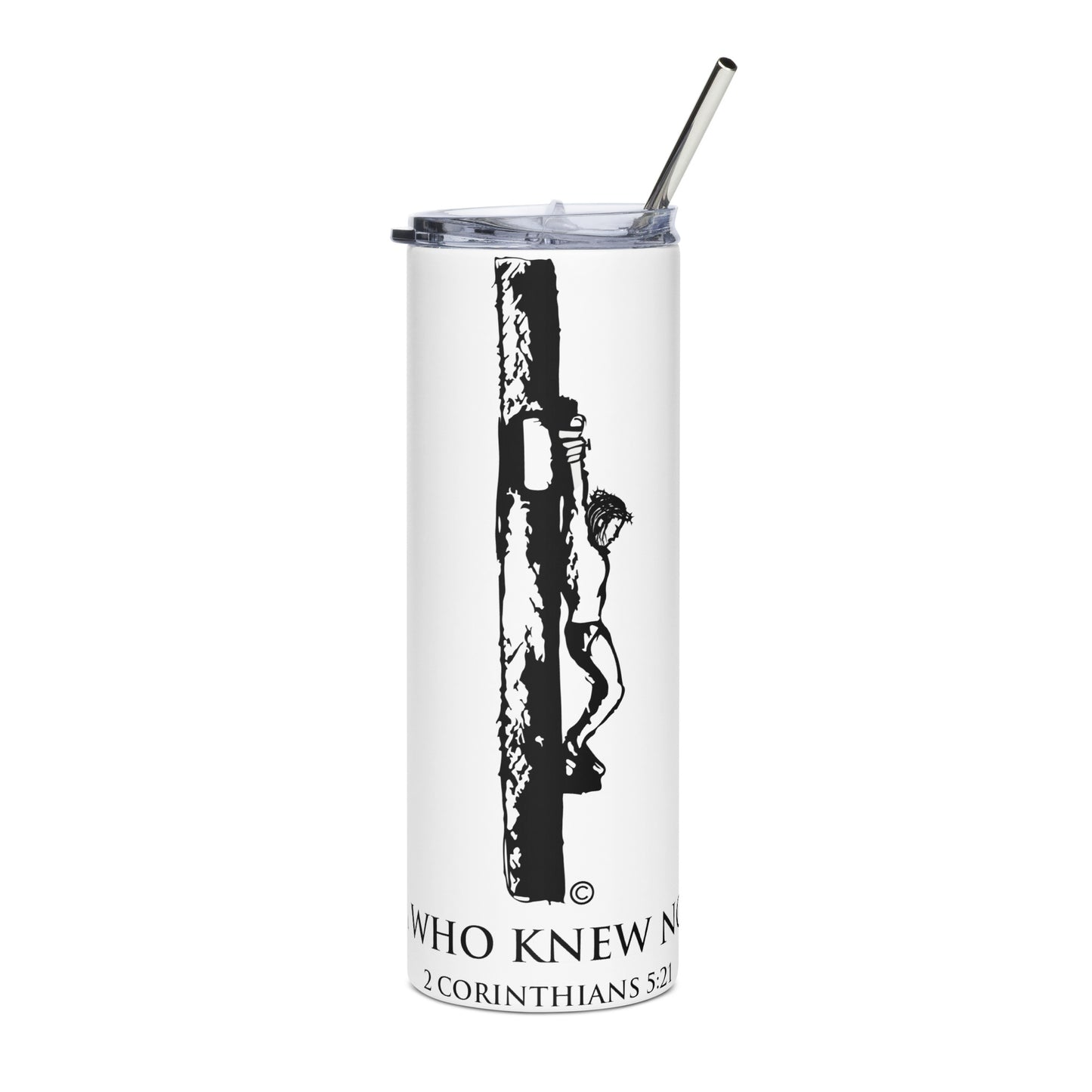 Who Knew No Sins Stainless Steel Tumbler