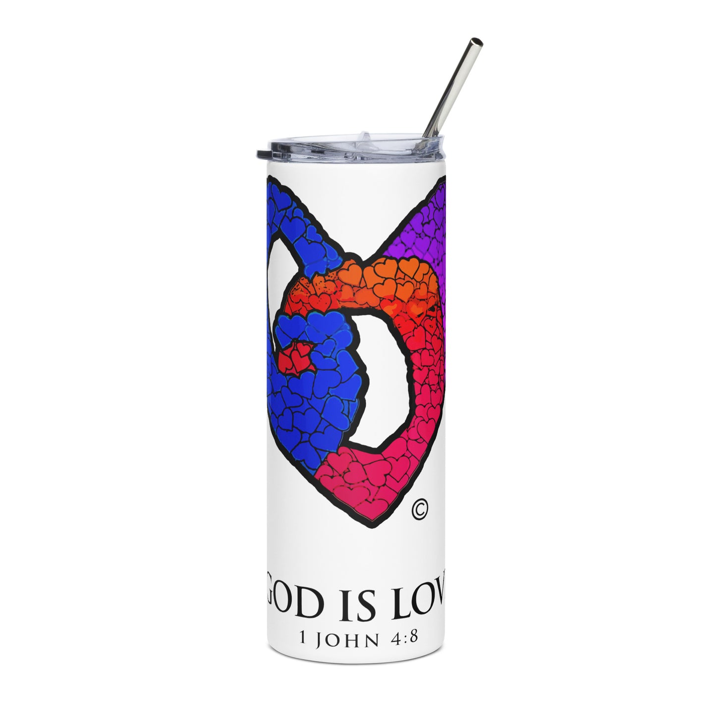 God is Love Stainless Steel Tumbler