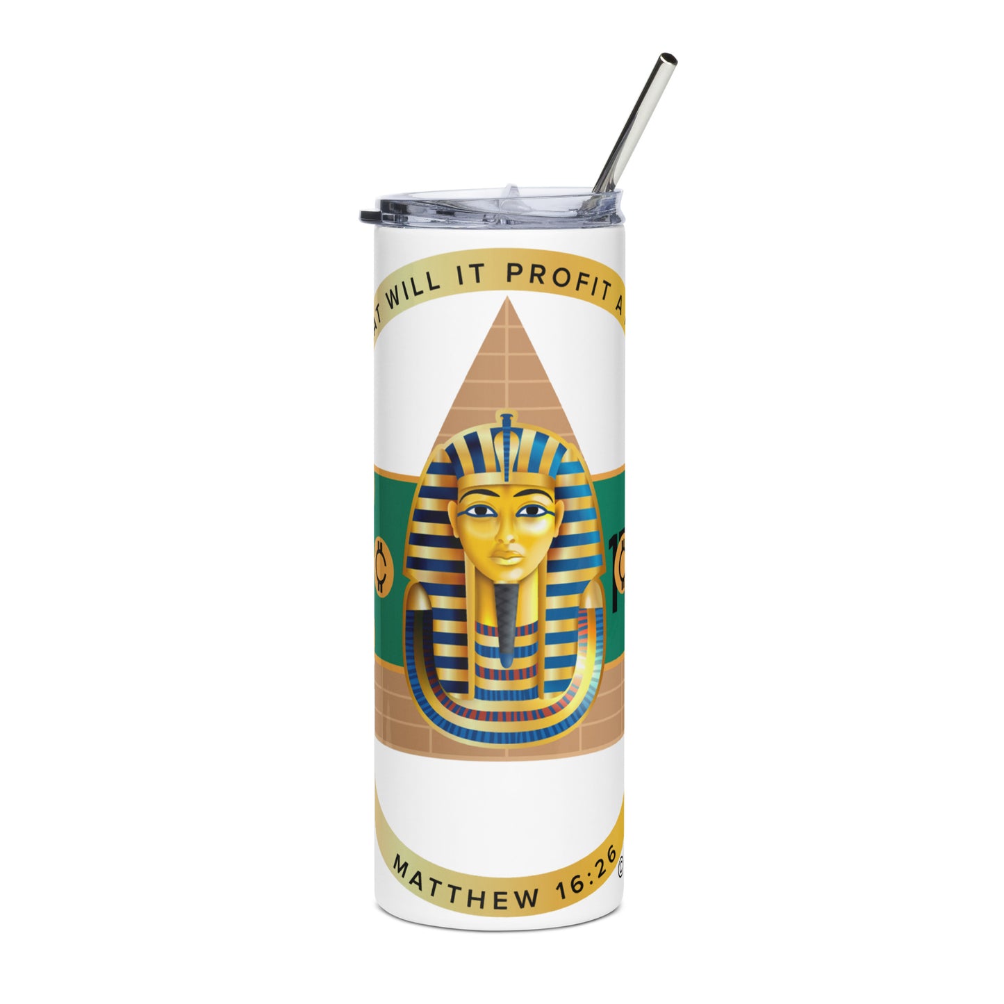Matthew 16:26 Stainless Steel Tumbler
