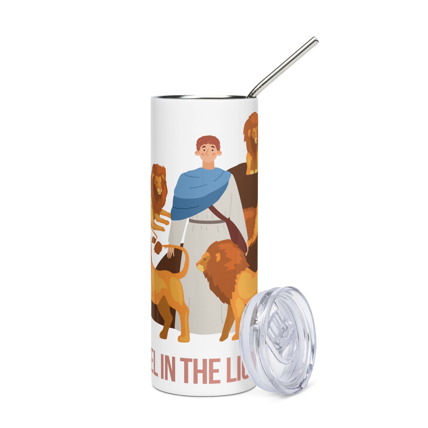Daniel in the Lion's Den Stainless Steel Tumbler