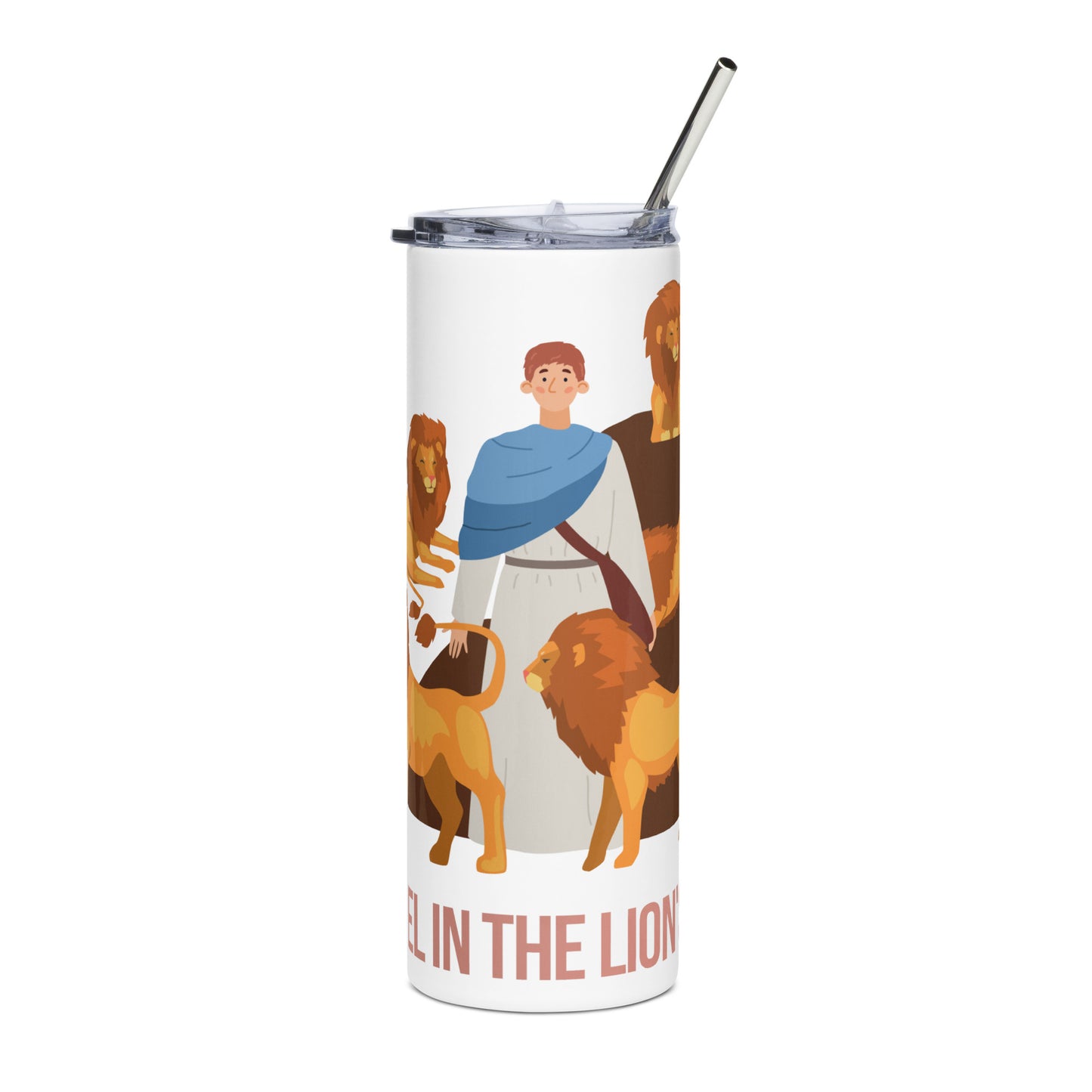 Daniel in the Lion's Den Stainless Steel Tumbler