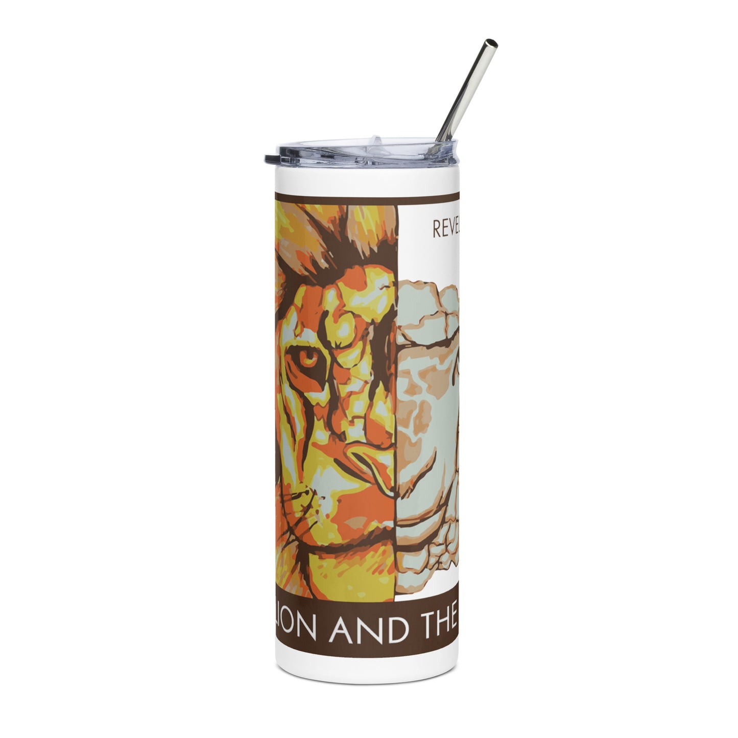 The Lion and the Lamb Stainless Steel Tumbler