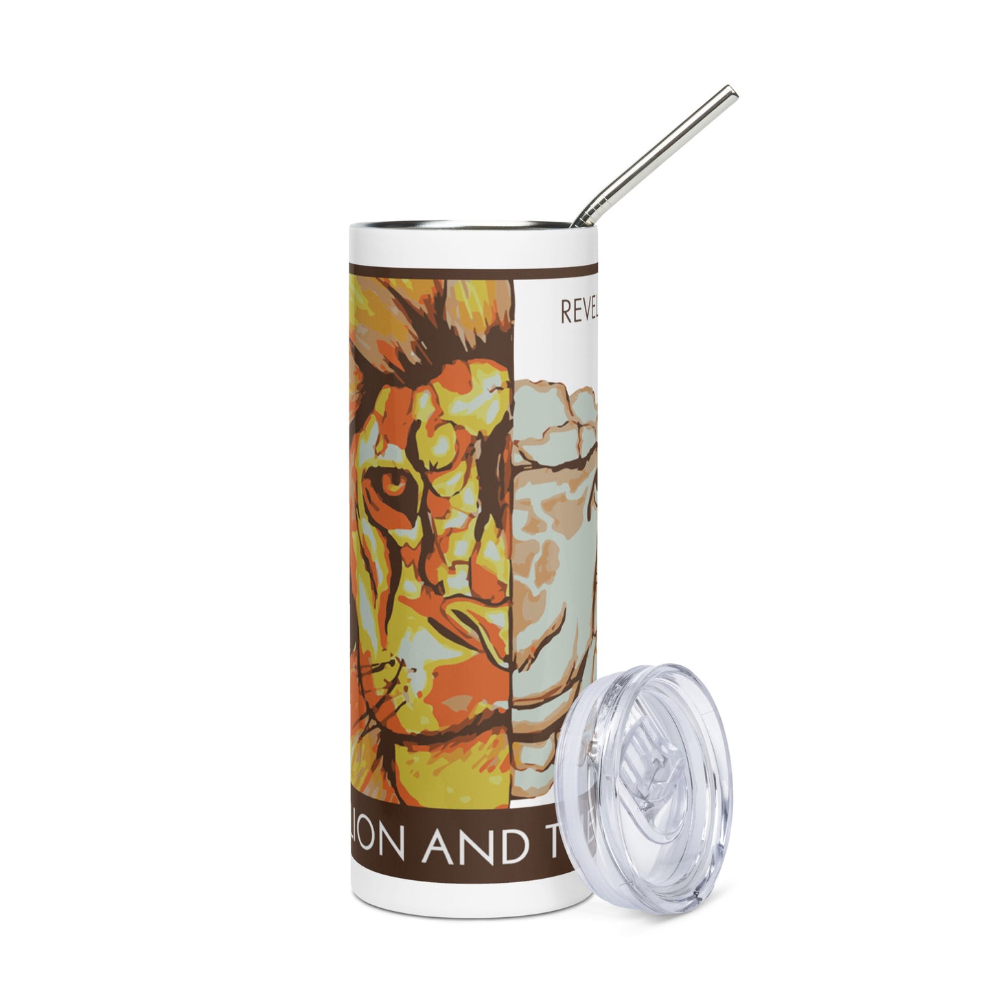 The Lion and the Lamb Stainless Steel Tumbler