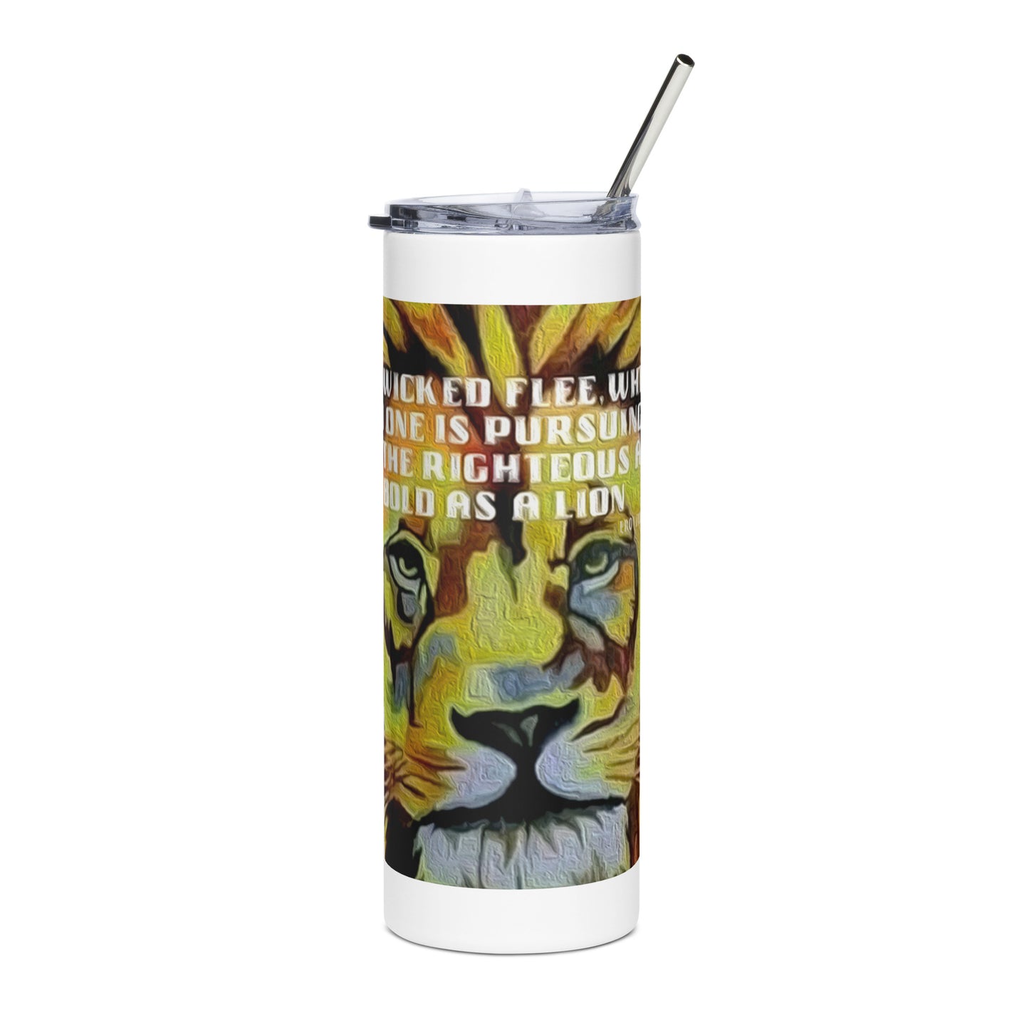 Bold as a Lion Stainless Steel Tumbler