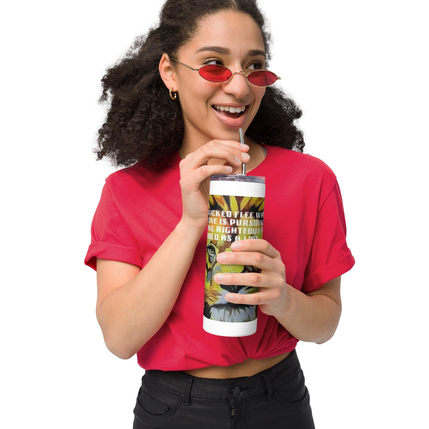 Bold as a Lion Stainless Steel Tumbler