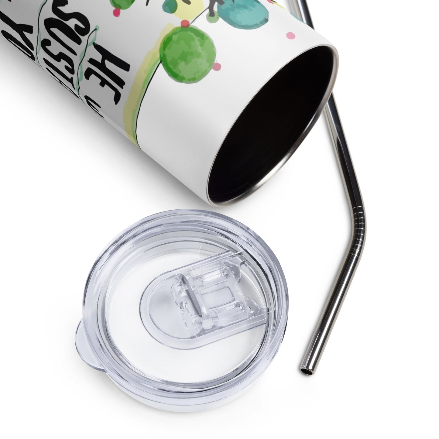He Will Sustain You Stainless Steel Tumbler