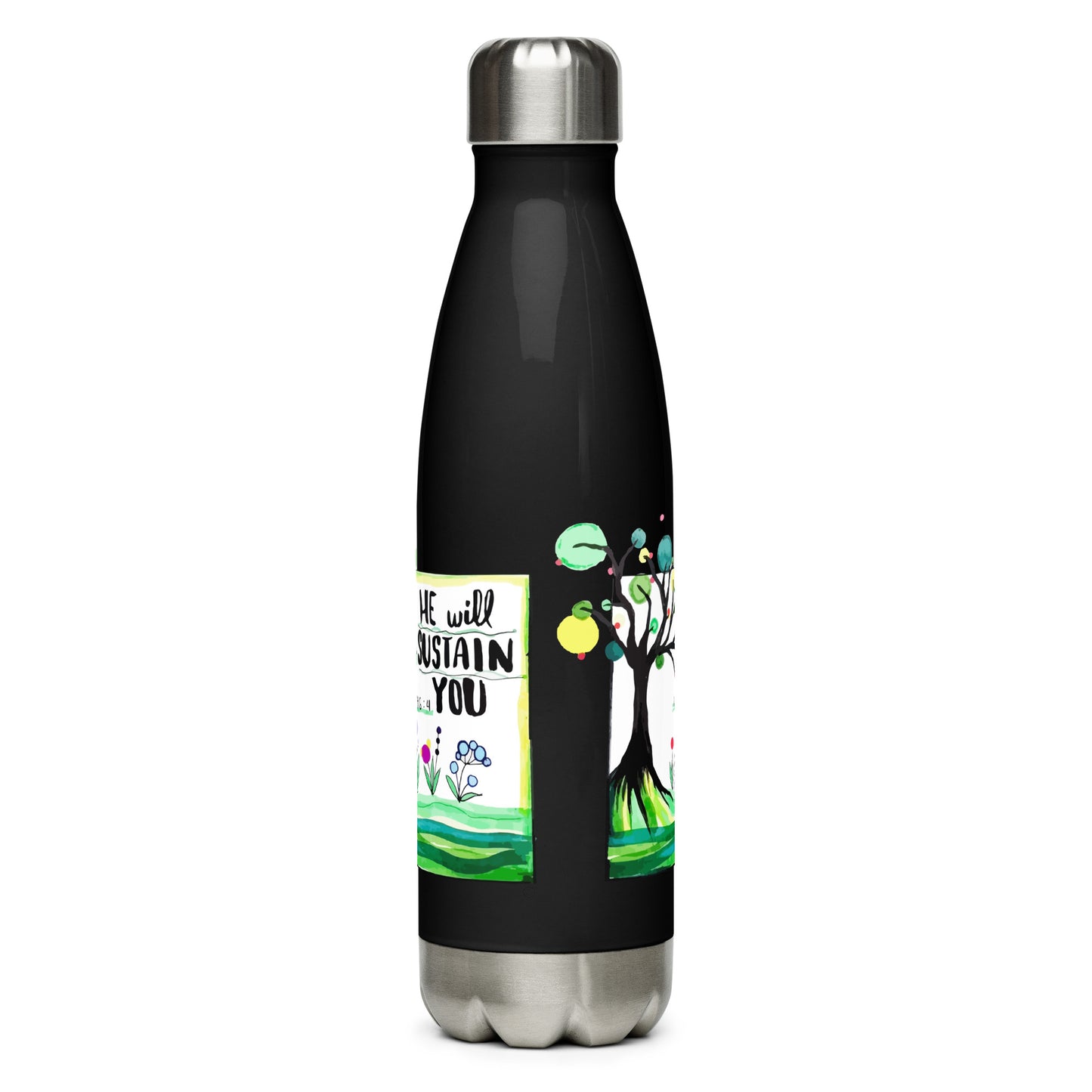 He Will Sustain You Stainless Steel Water Bottle