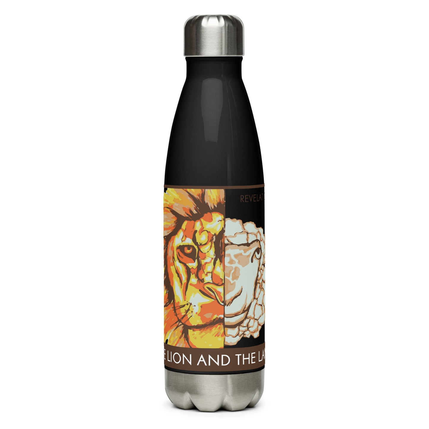 The Lion and the Lamb Stainless Steel Water Bottle