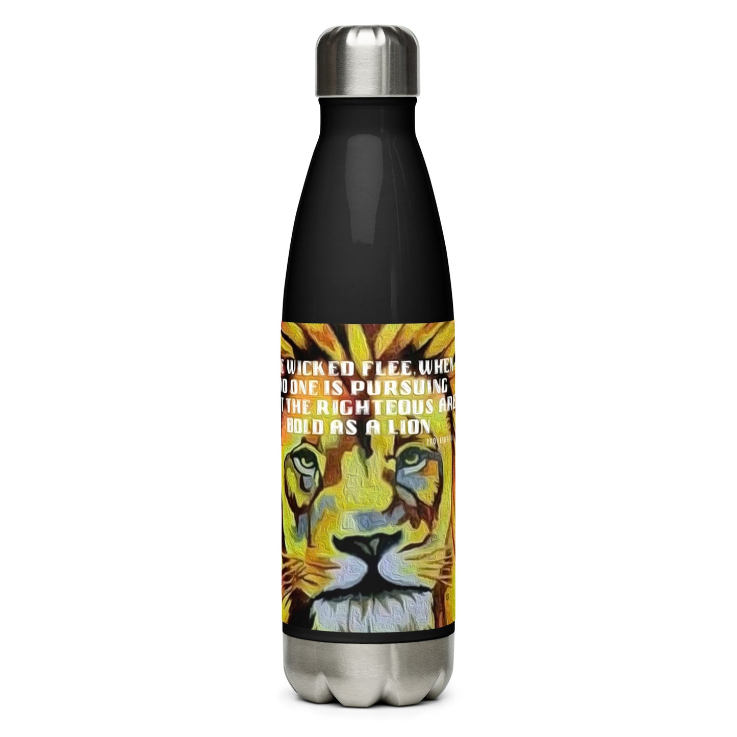 Bold as a Lion Stainless Steel Water Bottle