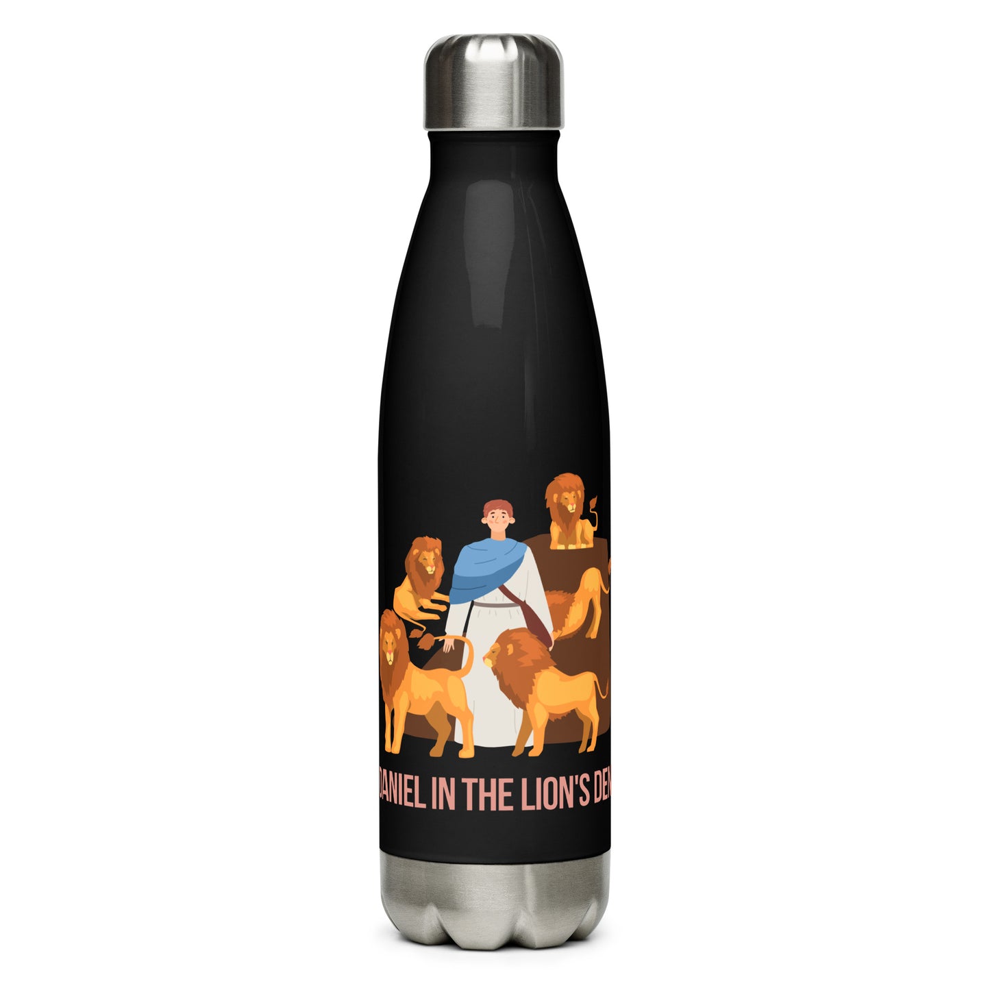 Daniel in the Lion's Den Stainless Steel Water Bottle