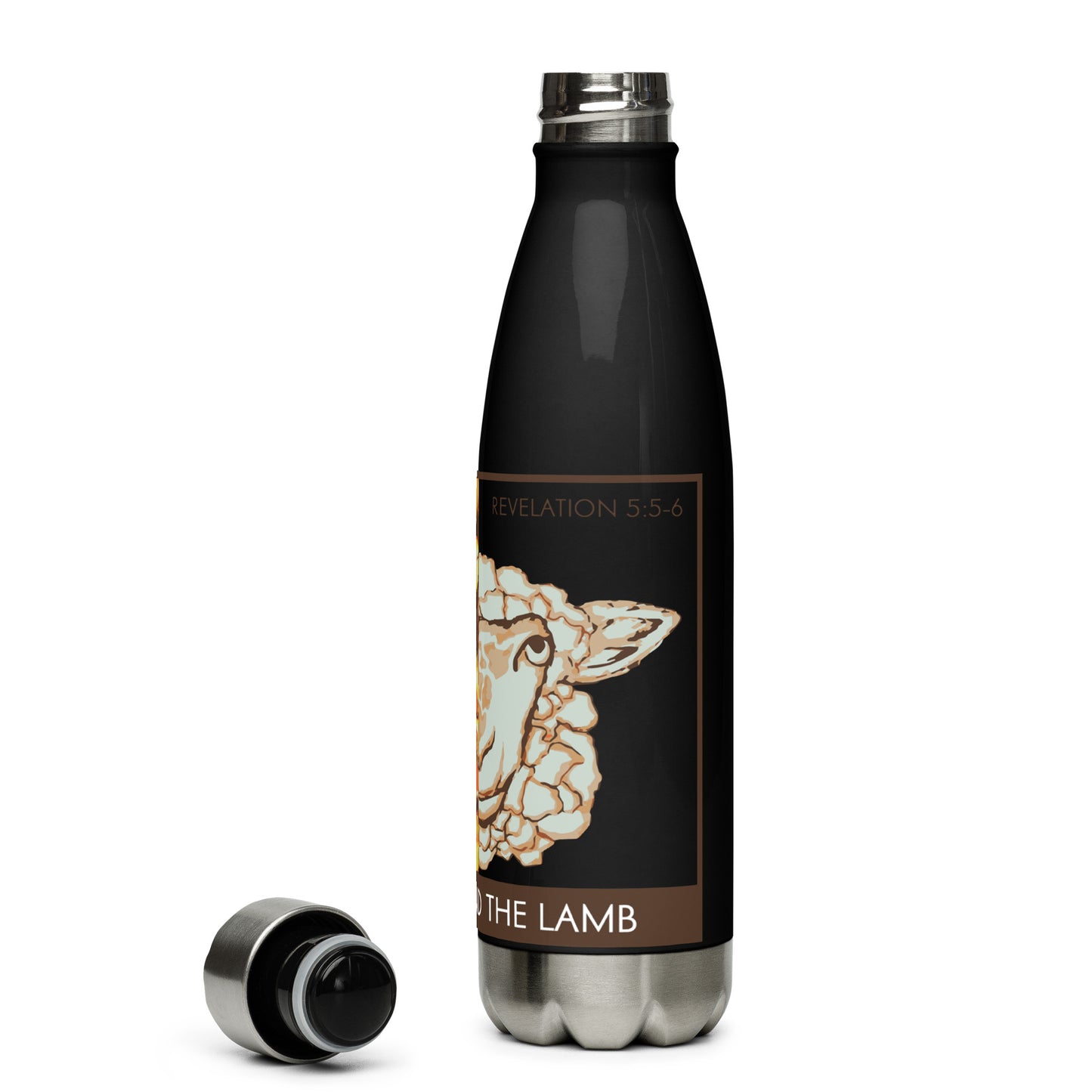 The Lion and the Lamb Stainless Steel Water Bottle
