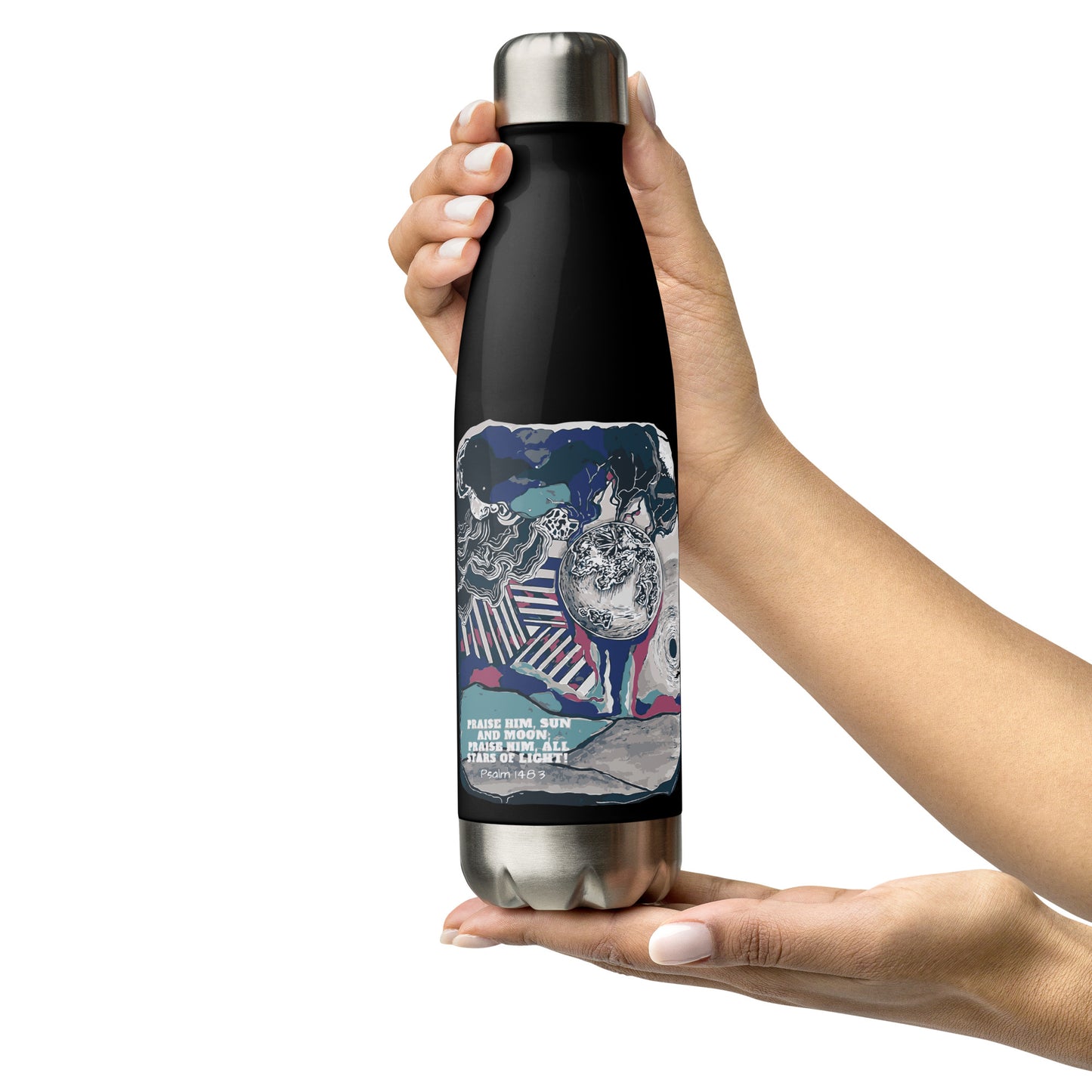 Praise Him Stainless Steel Water Bottle