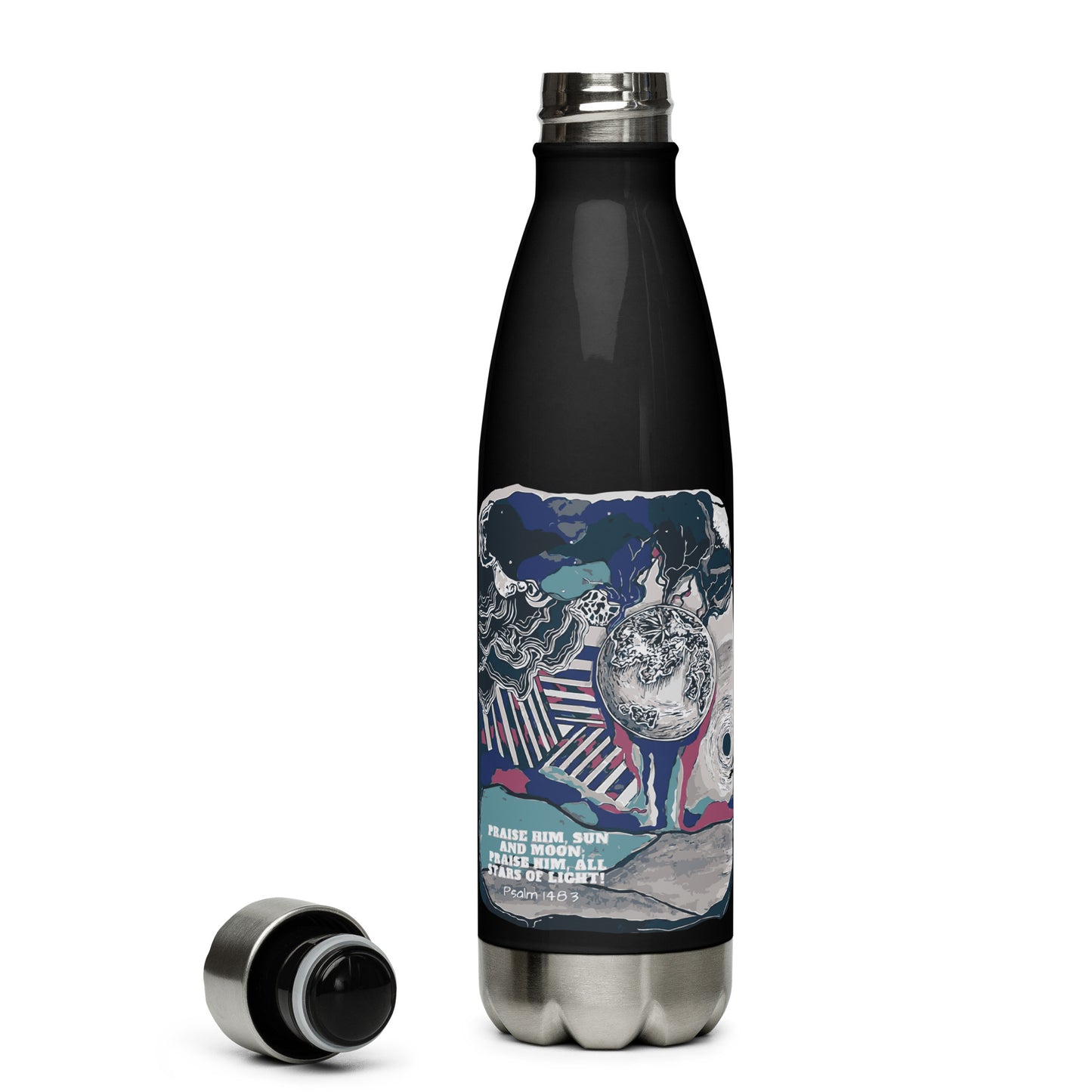 Praise Him Stainless Steel Water Bottle