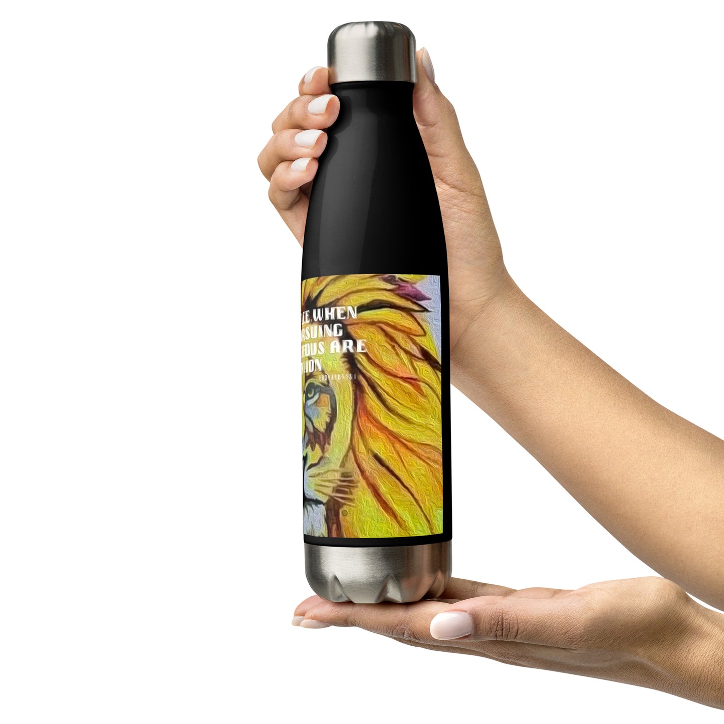 Bold as a Lion Stainless Steel Water Bottle