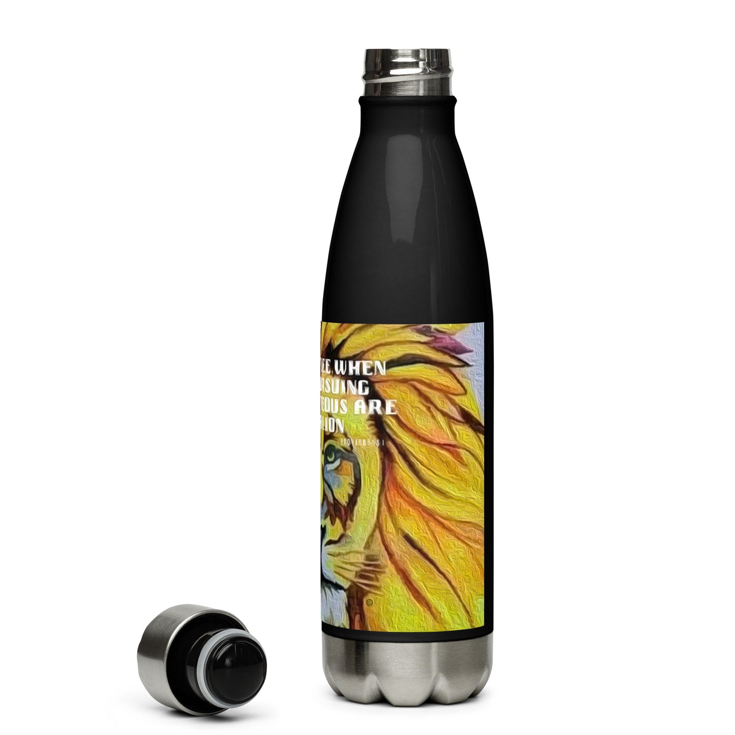 Bold as a Lion Stainless Steel Water Bottle