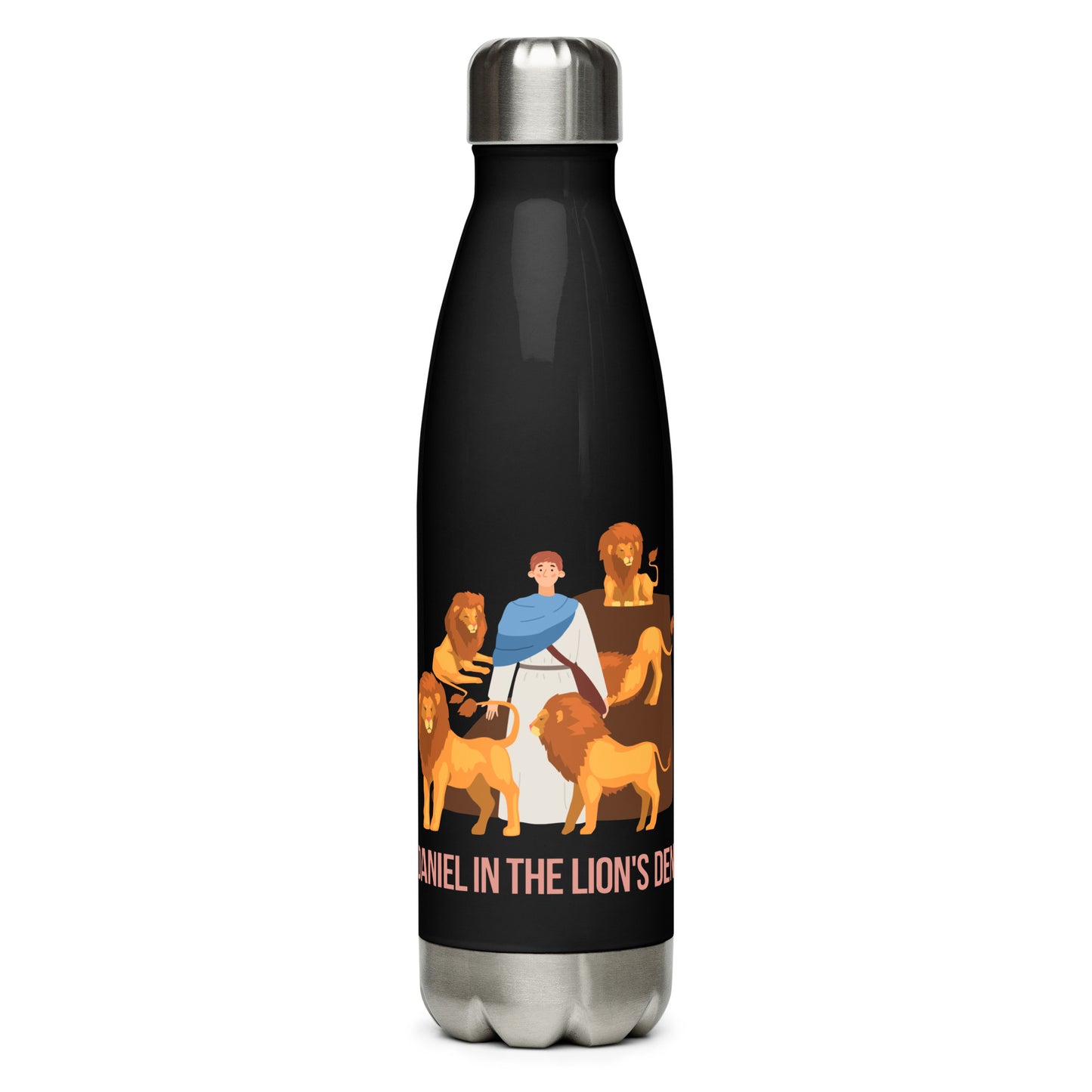 Daniel in the Lion's Den Stainless Steel Water Bottle
